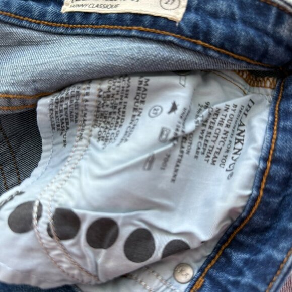 Anthropology Blank NYC Medium Wash Skinny Classique  Low rise  Size 27 NWT - Picture 7 of 9